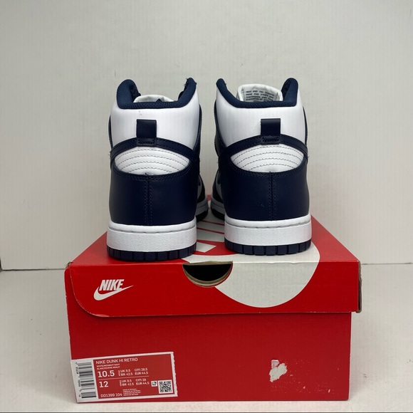 Nike Dunk High Retro “Midnight Navy” NEW 2021 - Picture 4 of 4